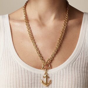 NWT J.Crew Anchor Chainlink Necklace
